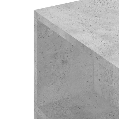 TV-taso betoninharmaa 102x34,5x43 cm tekninen puu
