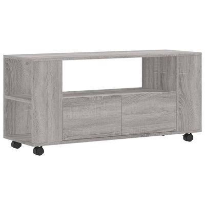 TV-taso harmaa Sonoma 102x34,5x43 cm tekninen puu