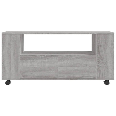 TV-taso harmaa Sonoma 102x34,5x43 cm tekninen puu