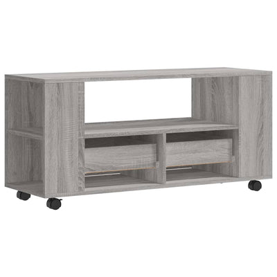 TV-taso harmaa Sonoma 102x34,5x43 cm tekninen puu