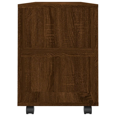 TV-taso ruskea tammi 102x34,5x43 cm tekninen puu