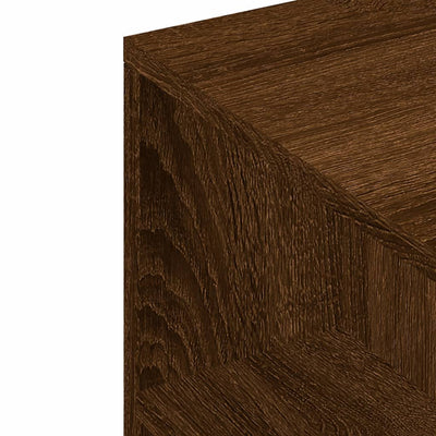 TV-taso ruskea tammi 102x34,5x43 cm tekninen puu