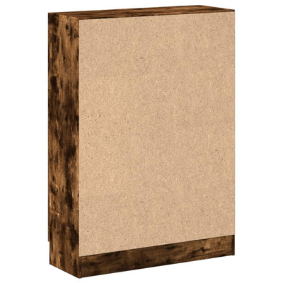Kirjakaappi savutammi 82,5x30,5x115 cm tekninen puu