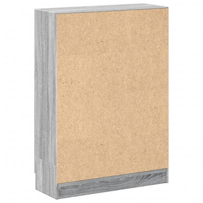 Kirjakaappi harmaa Sonoma 82,5x30,5x115 cm lastulevy