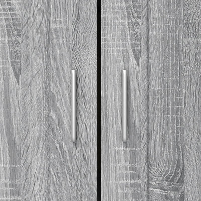 Kirjakaappi harmaa Sonoma 82,5x30,5x115 cm lastulevy