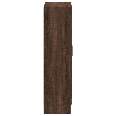 Kirjakaappi ruskea tammi 82,5x30,5x115 cm tekninen puu