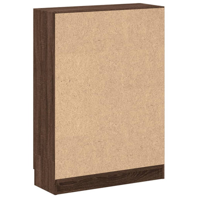 Kirjakaappi ruskea tammi 82,5x30,5x115 cm tekninen puu
