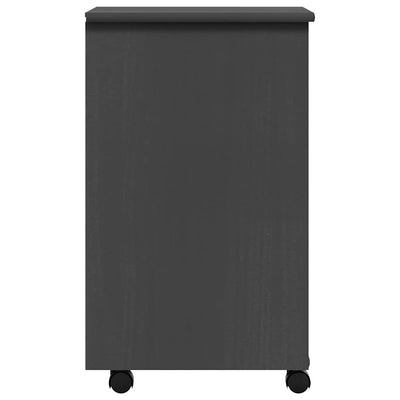 Harmaa laatikosto pyörillä moss Antusa (mänty)