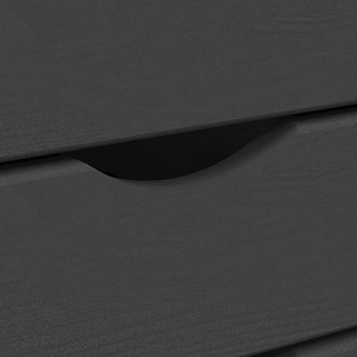 Harmaa laatikosto pyörillä moss Antusa (mänty)