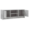TV-taso betoninharmaa 102x30x37,5 cm tekninen puu
