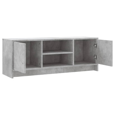 TV-taso betoninharmaa 102x30x37,5 cm tekninen puu