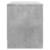 TV-taso betoninharmaa 102x30x37,5 cm tekninen puu