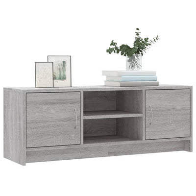 TV-taso harmaa Sonoma 102x30x37,5 cm tekninen puu