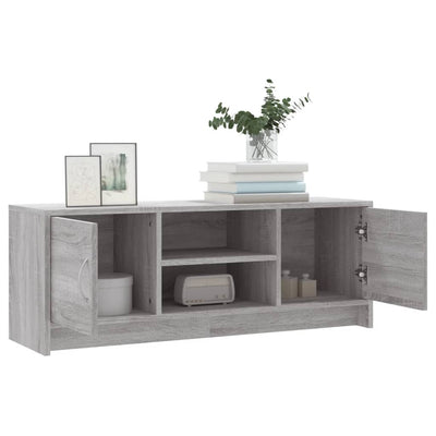 TV-taso harmaa Sonoma 102x30x37,5 cm tekninen puu