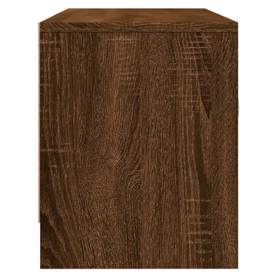TV-taso ruskea tammi 102x30x37,5 cm tekninen puu