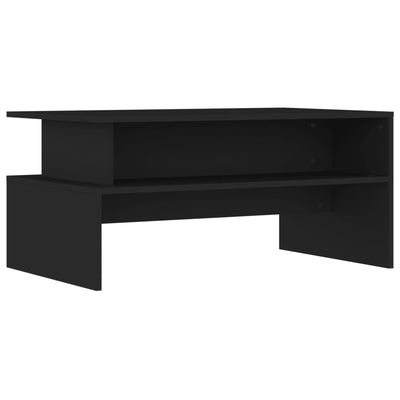 Sohvapöytä musta 90x55x42,5 cm tekninen puu