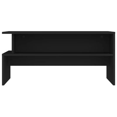 Sohvapöytä musta 90x55x42,5 cm tekninen puu
