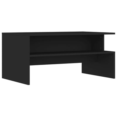 Sohvapöytä musta 90x55x42,5 cm tekninen puu