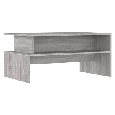 Sohvapöytä harmaa Sonoma 90x55x42,5 cm tekninen puu