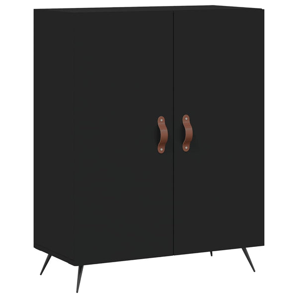 Kaappi musta 69,5x34x180 cm tekninen puu