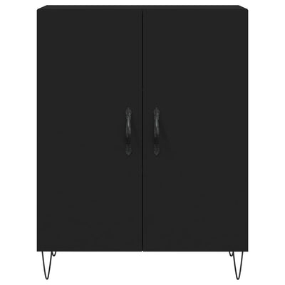 Kaappi musta 69,5x34x180 cm tekninen puu