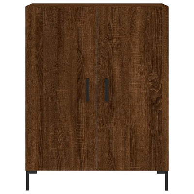 Kaappi ruskea tammi 69,5x34x180 cm tekninen puu