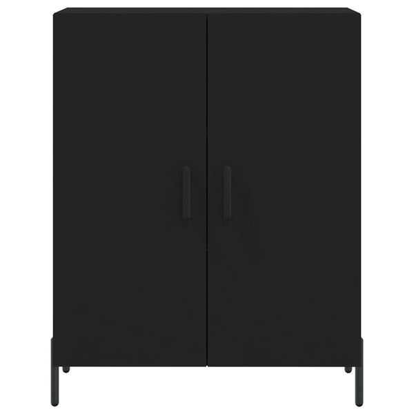 Kaappi musta 69,5x34x180 cm tekninen puu