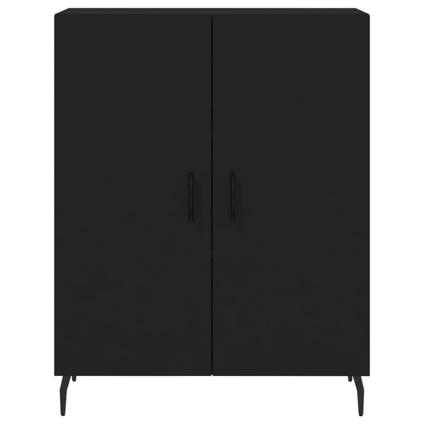 Kaappi musta 69,5x34x180 cm tekninen puu