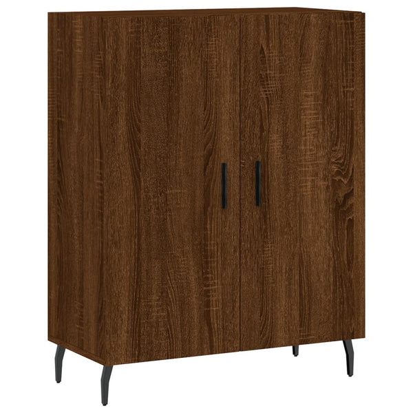 Kaappi ruskea tammi 69,5x34x180 cm tekninen puu
