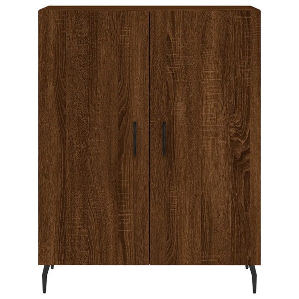 Kaappi ruskea tammi 69,5x34x180 cm tekninen puu