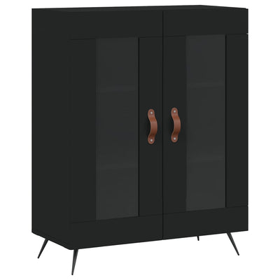 Kaappi musta 69,5x34x180 cm tekninen puu