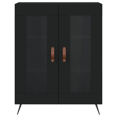 Kaappi musta 69,5x34x180 cm tekninen puu
