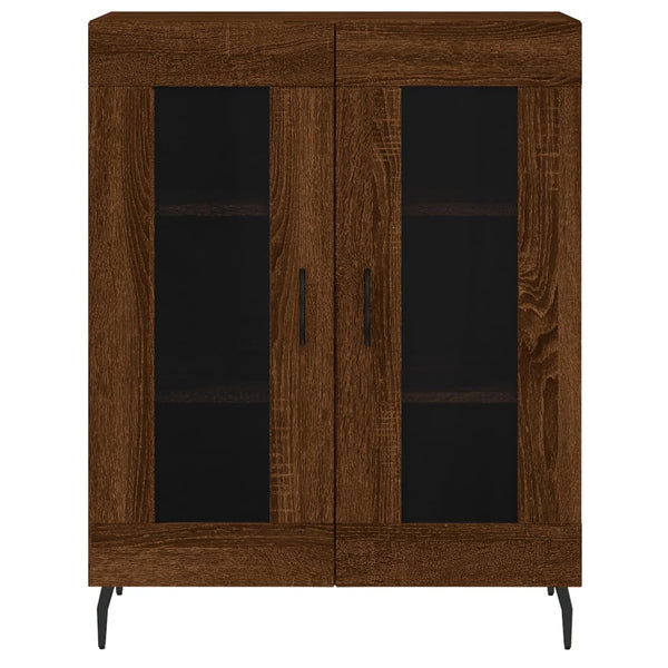 Kaappi ruskea tammi 69,5x34x180 cm tekninen puu