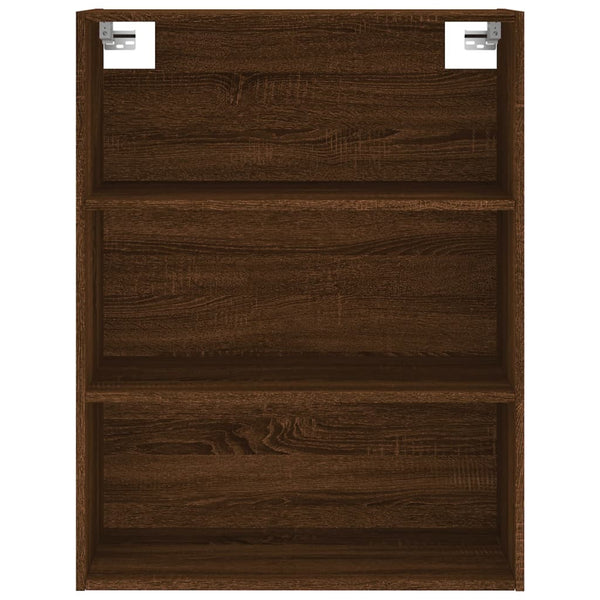Kaappi ruskea tammi 69,5x34x180 cm tekninen puu