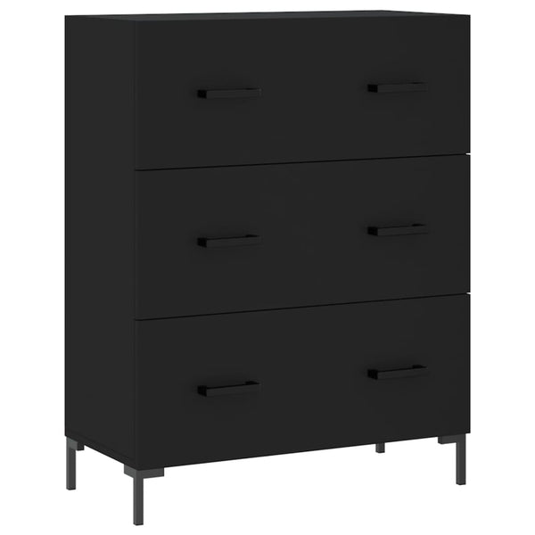 Kaappi musta 69,5x34x180 cm tekninen puu