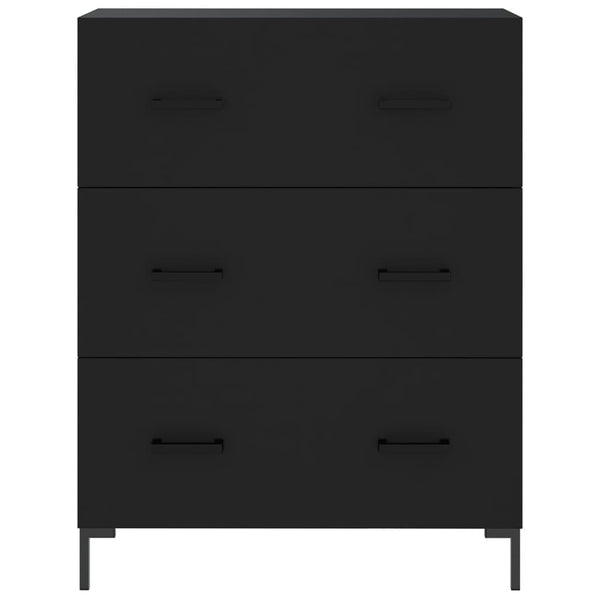 Kaappi musta 69,5x34x180 cm tekninen puu