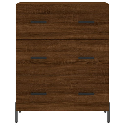 Kaappi ruskea tammi 69,5x34x180 cm tekninen puu