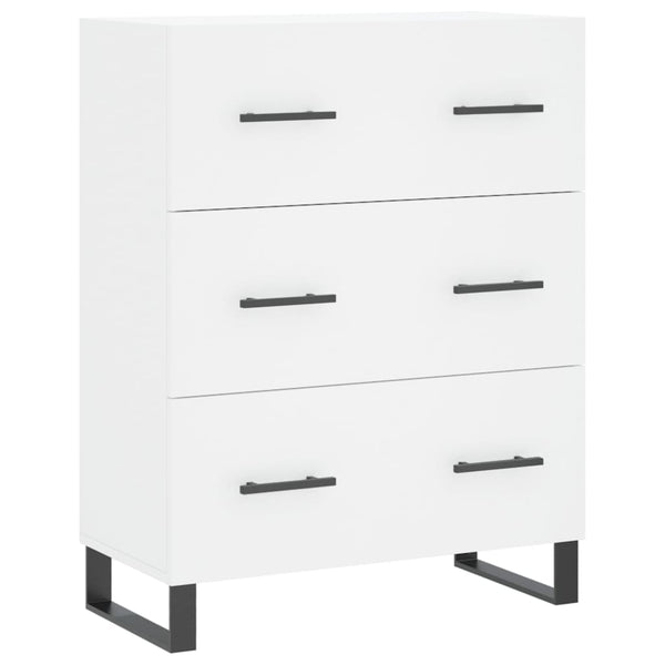 Valkoinen kaappi 180 cm 69,5 cm 34 cm teknistä puuta