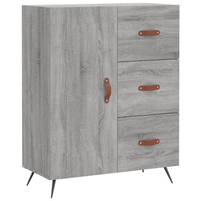 Kaappi harmaa Sonoma 69,5x34x180 cm tekninen puu