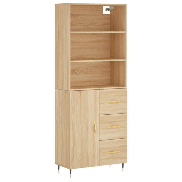 Kaappi Sonoma tammi 69,5x34x180 cm tekninen puu