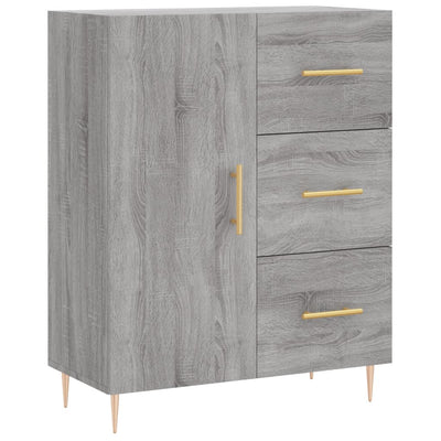 Kaappi harmaa Sonoma 69,5x34x180 cm tekninen puu