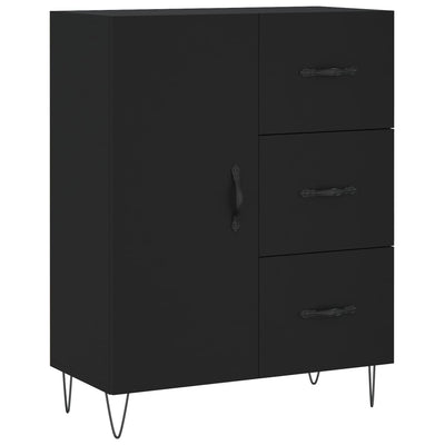 Kaappi musta 69,5x34x180 cm tekninen puu