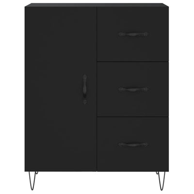 Kaappi musta 69,5x34x180 cm tekninen puu