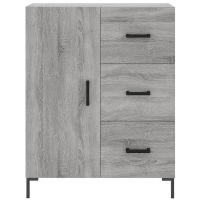 Kaappi harmaa Sonoma 69,5x34x180 cm tekninen puu