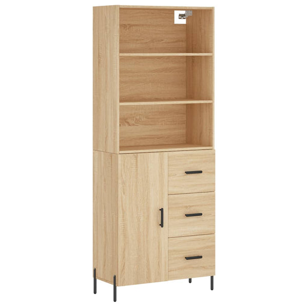 Kaappi Sonoma tammi 69,5x34x180 cm tekninen puu