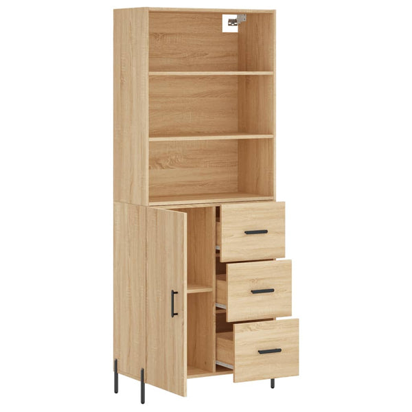 Kaappi Sonoma tammi 69,5x34x180 cm tekninen puu