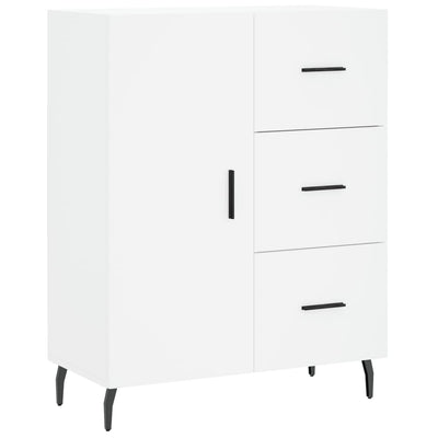 Kaappi valkoinen 69,5x34x180 cm tekninen puu