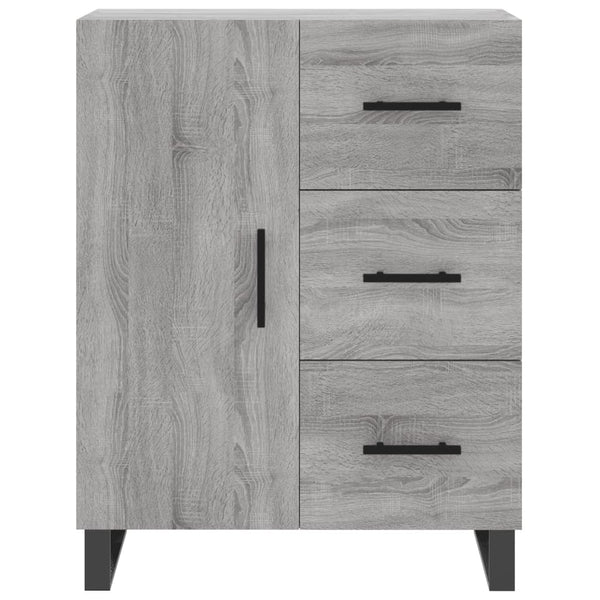 Kaappi 69,5x34x180 cm harmaa tekninen puu Sonoma