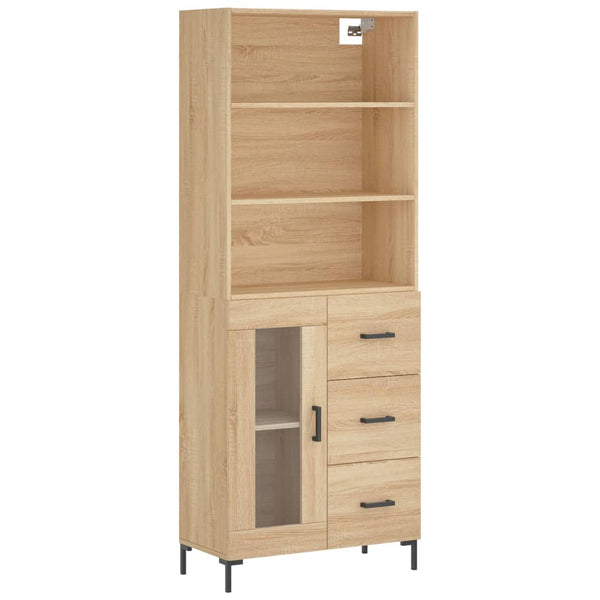 Kaappi Sonoma tammi 69,5x34x180 cm tekninen puu