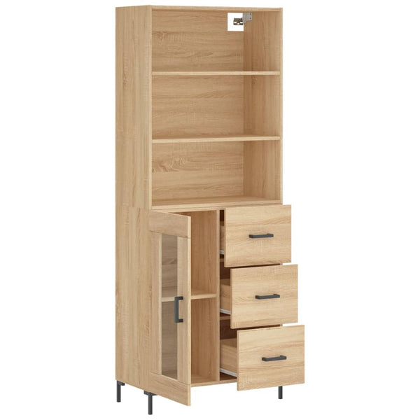 Kaappi Sonoma tammi 69,5x34x180 cm tekninen puu